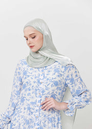 Grace Satin Hijab - Sage Green by Minnaba